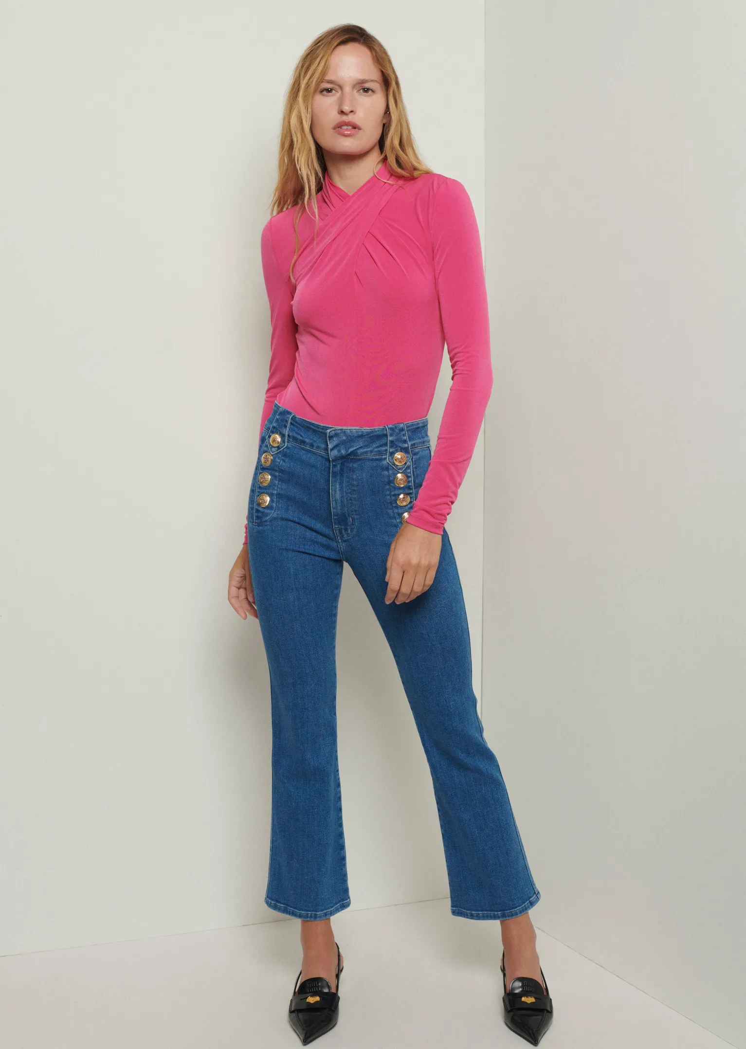 Women Derek Lam Denim<Robertson Crop Flare Jeans