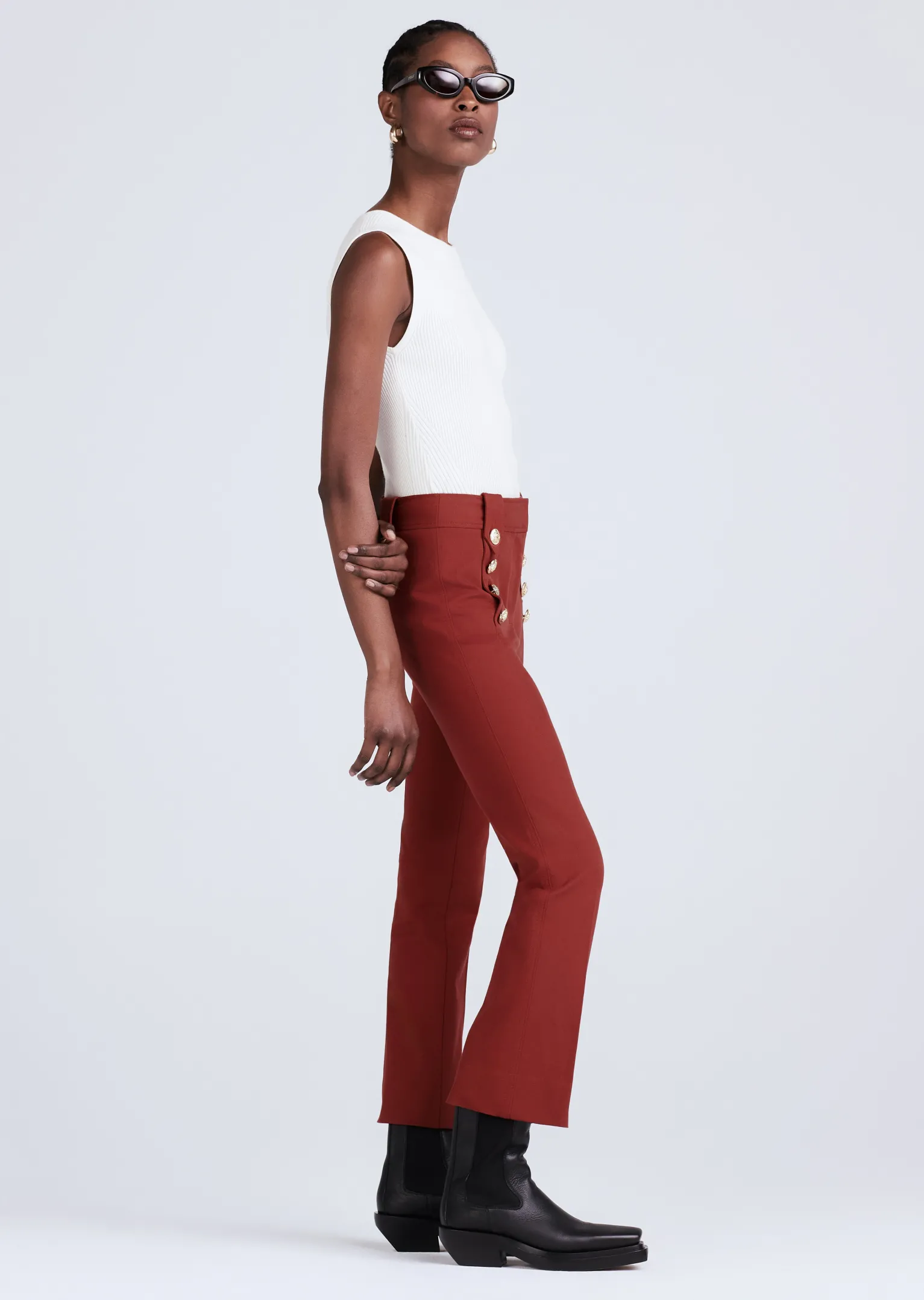 Women Derek Lam Pants & Shorts<Robertson Crop Flare Trousers