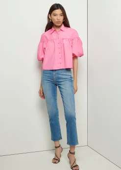 Women Derek Lam Tops<Rosa Balloon Sleeve Shirt