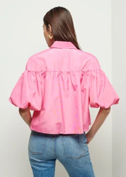 Women Derek Lam Tops<Rosa Balloon Sleeve Shirt
