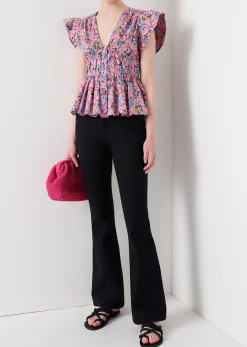 Women Derek Lam Tops<Roselyn Ruffle Sleeve Top