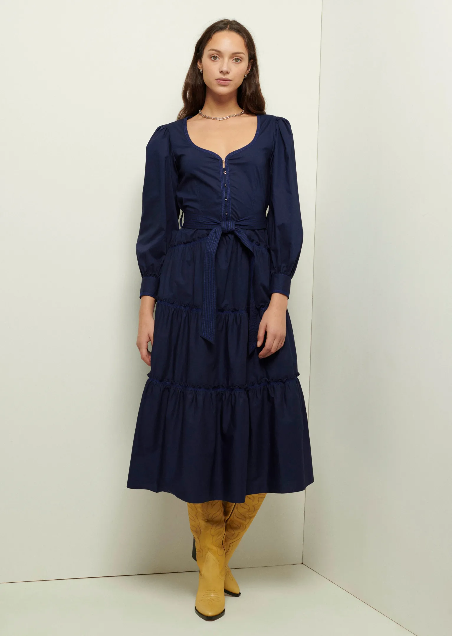 Women Derek Lam Dresses & Skirts<Rowena Long Sleeve Maxi Dress