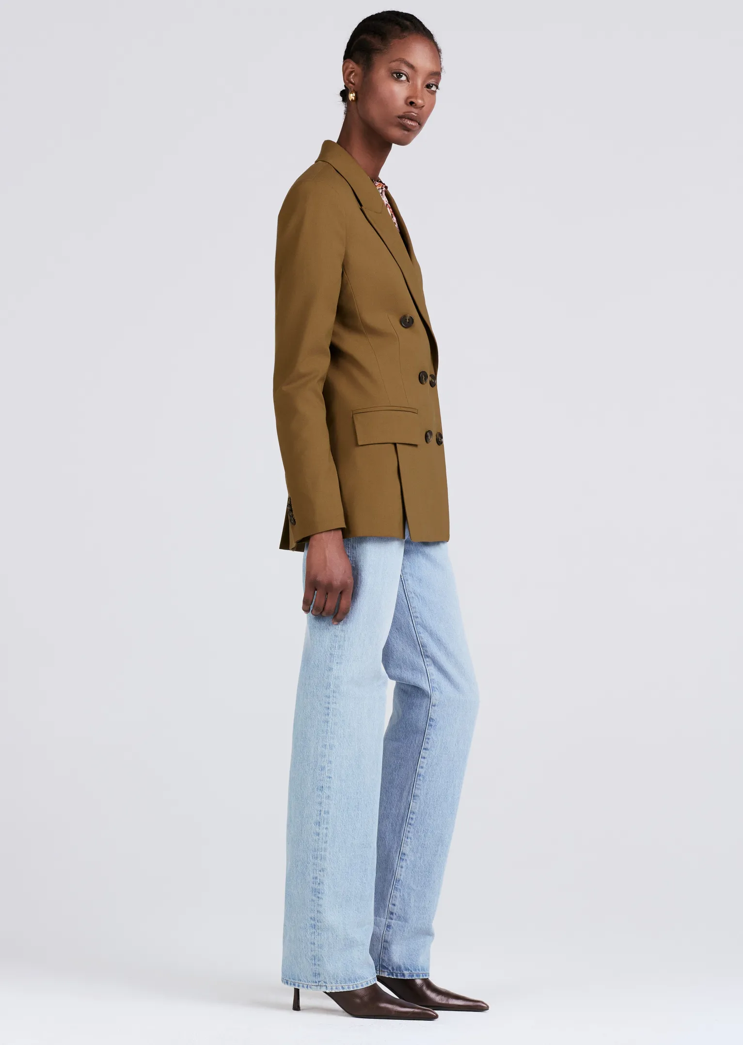 Women Derek Lam Jackets & Coats<Sandra Double Breasted Slit Blazer