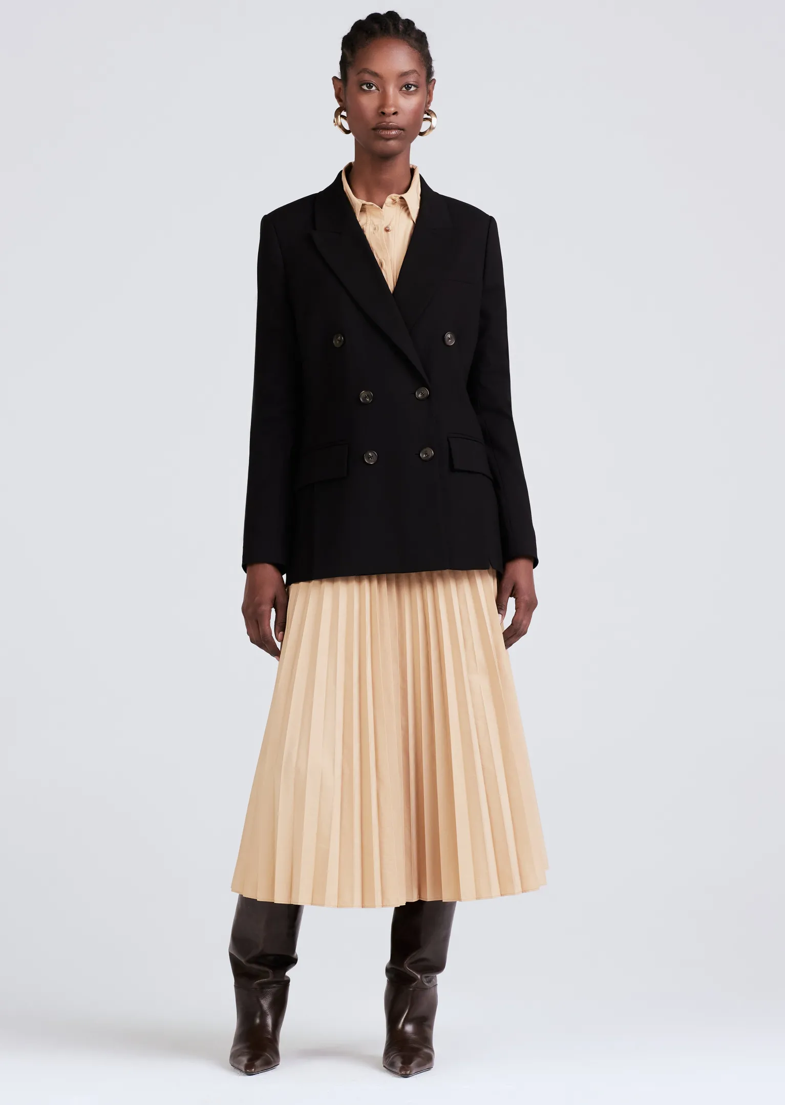 Women Derek Lam Jackets & Coats<Sandra Double Breasted Slit Blazer
