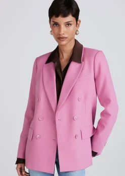Women Derek Lam Jackets & Coats<Sandra Double Breasted Slit Blazer