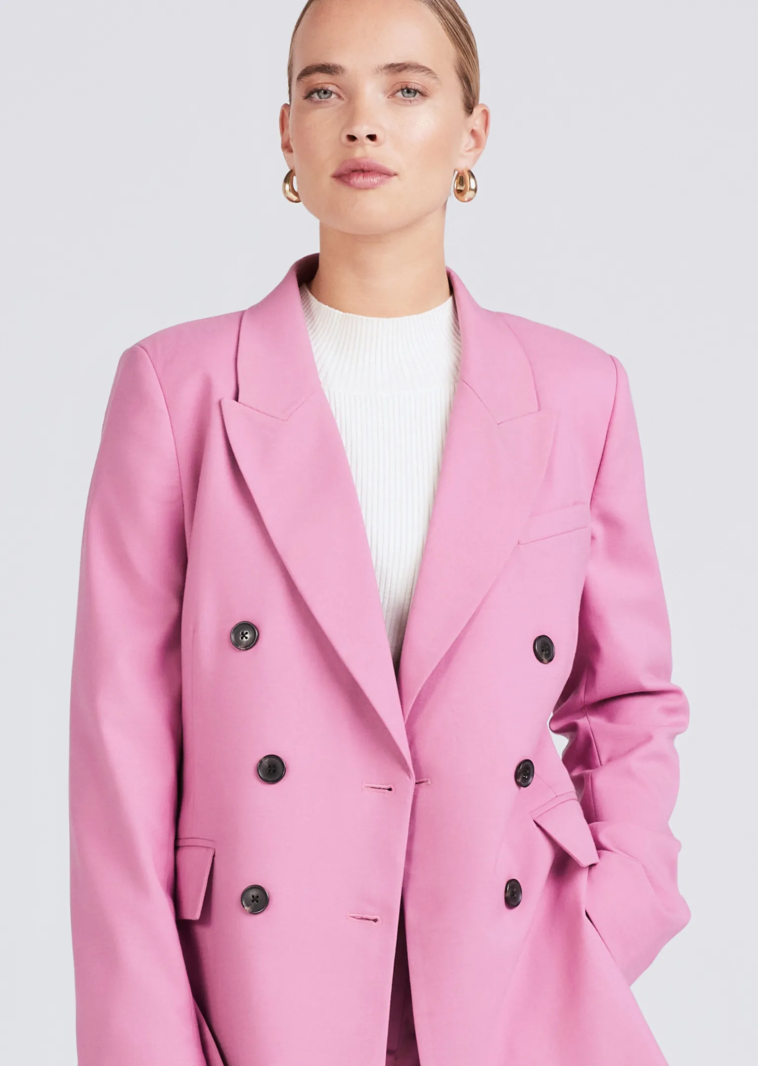 Women Derek Lam Jackets & Coats<Sandra Double Breasted Slit Blazer