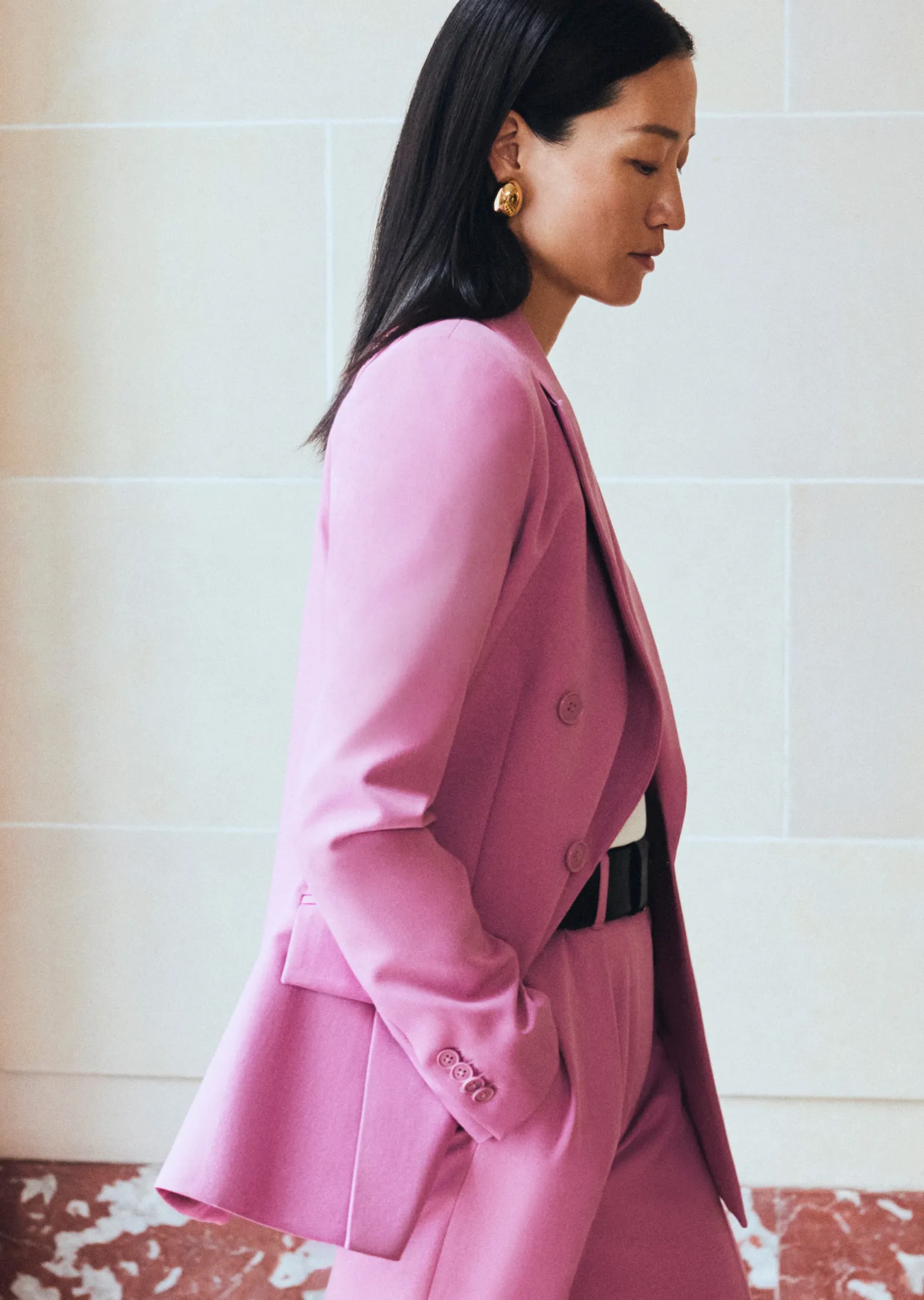 Women Derek Lam Jackets & Coats<Sandra Double Breasted Slit Blazer