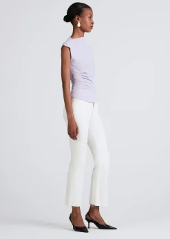 Women Derek Lam Tops<Sasha Cap Sleeve Ruched Tee