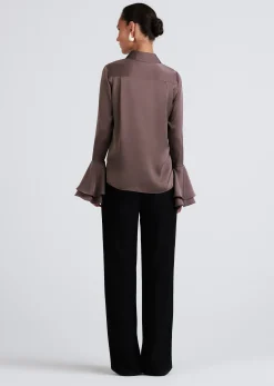 Women Derek Lam Tops<Selma Button Down Flare Cuff Blouse