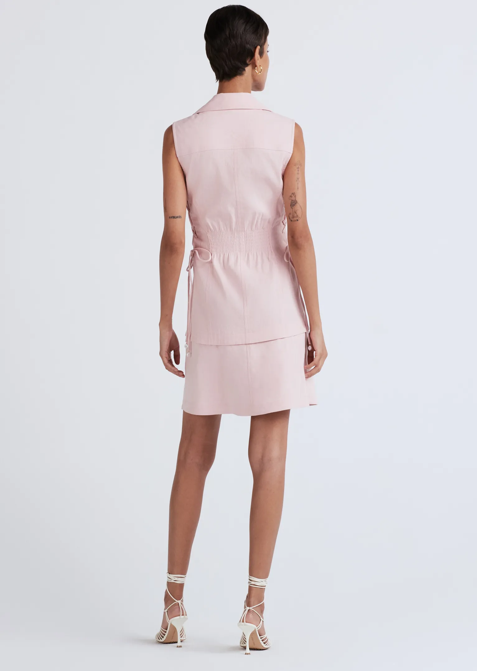 Women Derek Lam Dresses & Skirts<Serena Lace Up Shirt Dress