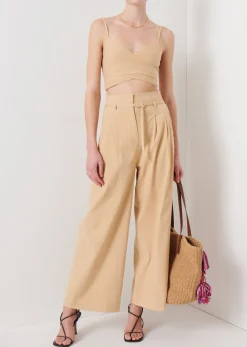 Women Derek Lam Pants & Shorts<Sergio High Waist Wide Leg Pants