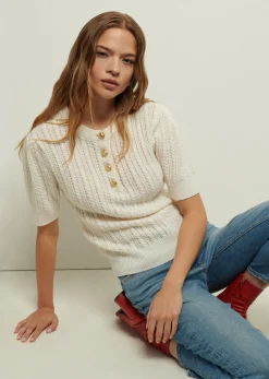Women Derek Lam Tops<Shea Puff Sleeve Top