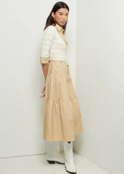 Women Derek Lam Dresses & Skirts<Tami Mixed Media Cardigan Shirt Dress