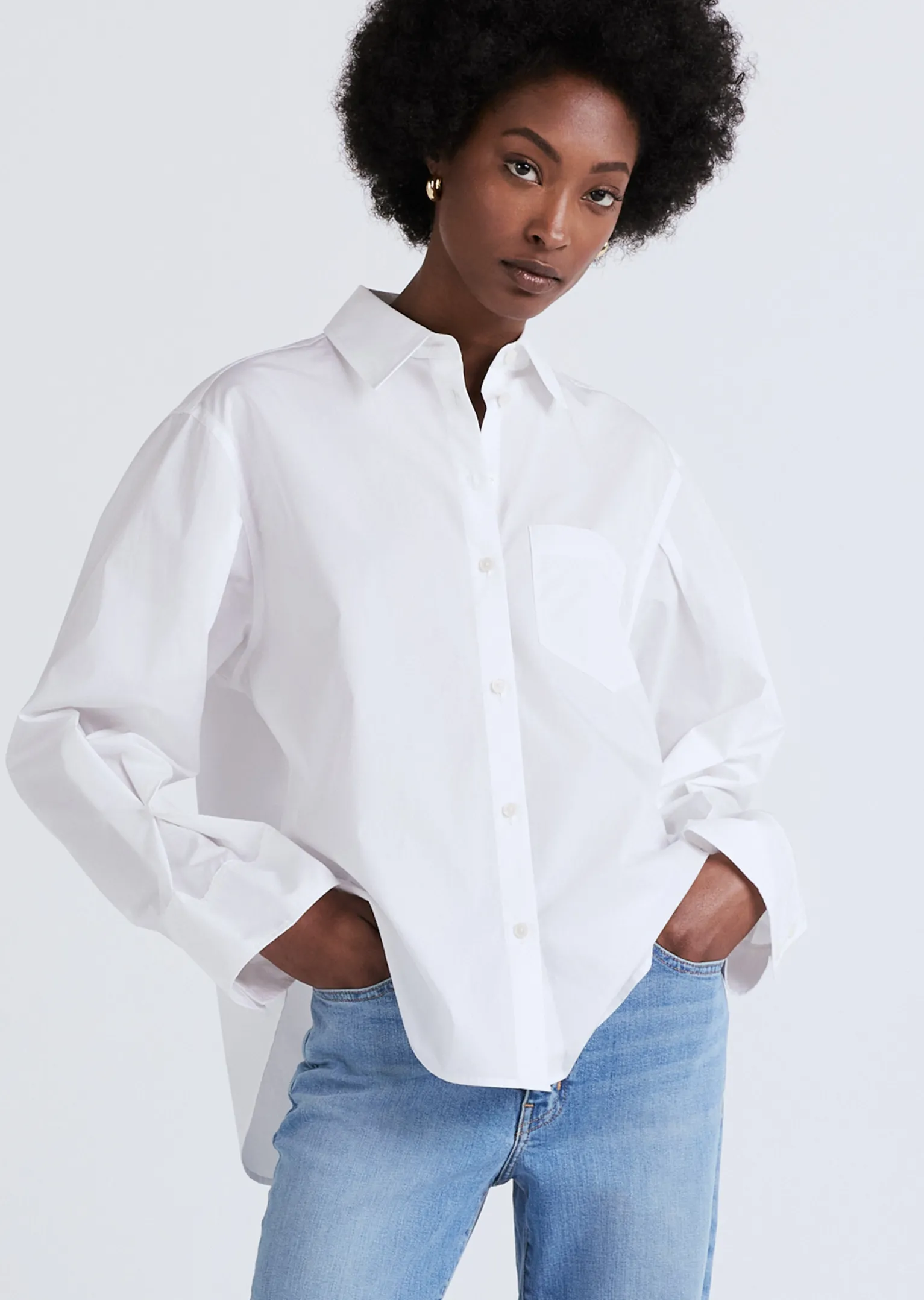 Women Derek Lam Essentials<Wesley Button Front Shirt