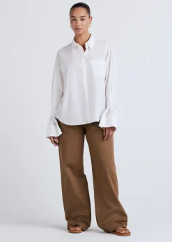 Women Derek Lam Essentials<Wesley Button Front Shirt