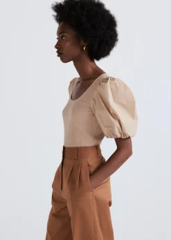 Women Derek Lam Tops<Willa Balloon Sleeve Scoop Neck Top