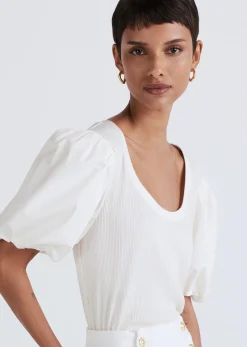 Women Derek Lam Tops<Willa Balloon Sleeve Scoop Neck Top