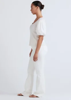 Women Derek Lam Tops<Willa Balloon Sleeve Scoop Neck Top