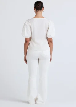 Women Derek Lam Tops<Willa Balloon Sleeve Scoop Neck Top