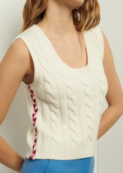 Women Derek Lam Sweaters<Yuna Lace Up Tank